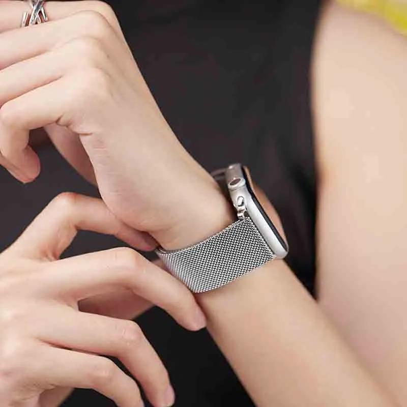 ZHISHENG Apple Compatibility Watch Band 38/40/41/42/44/45/49 All Stainless Steel Material-18