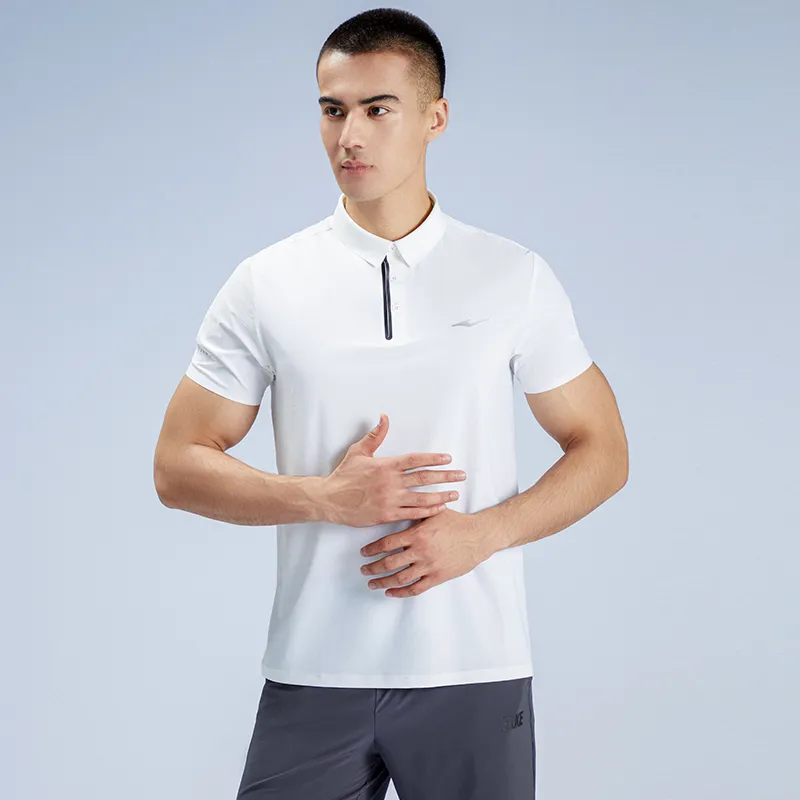 Erke Polo Shirts Men True White-5