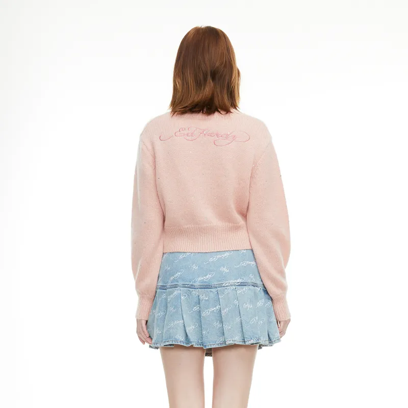 Ed Hardy Knitwear Women's Cherry Blossom Pink-2