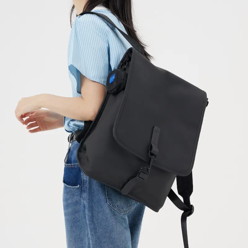 MYEDITION Backpacks PU Black Unisex-9