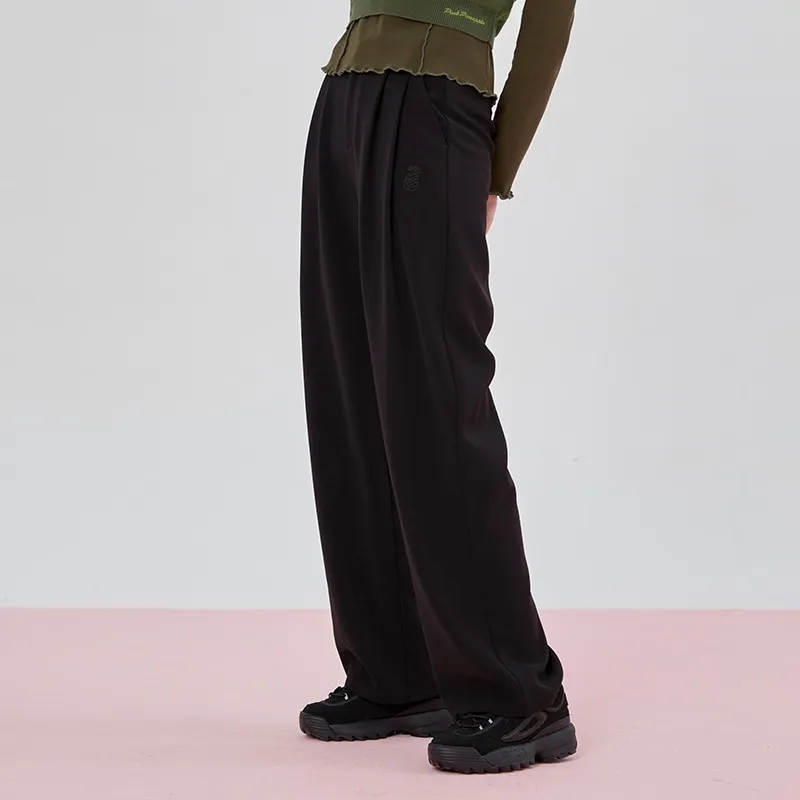 Pink Pineapple Wide Leg Casual Pants Korean Style Women's-2