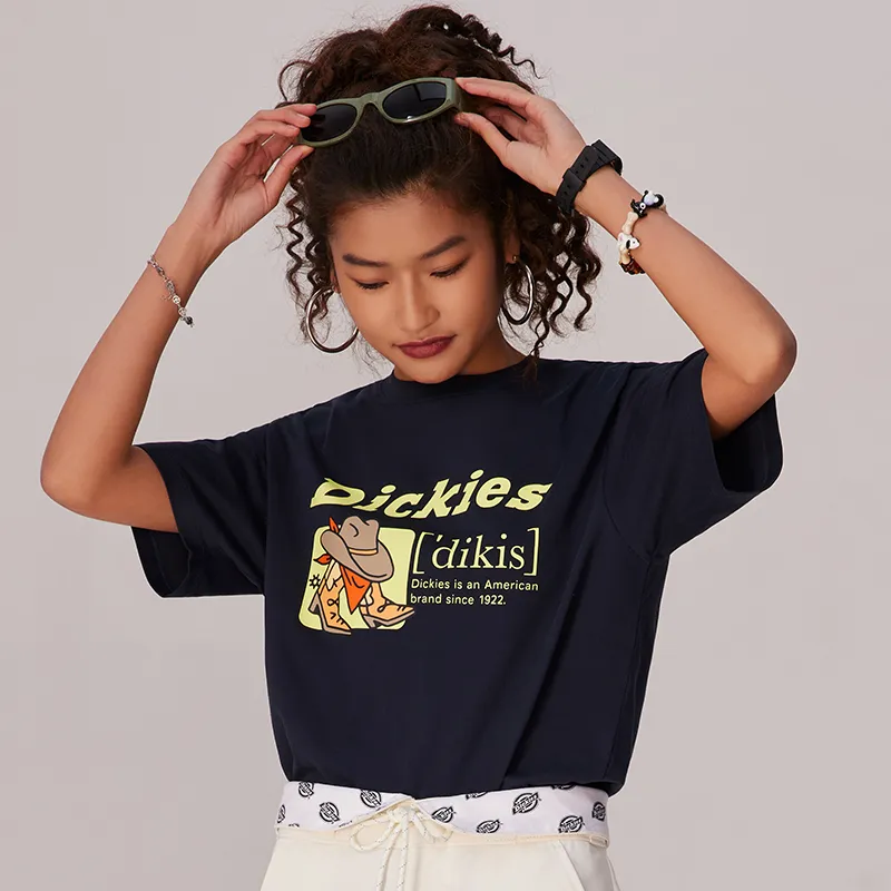 Dickies T Shirt Unisex Navy Blue-3