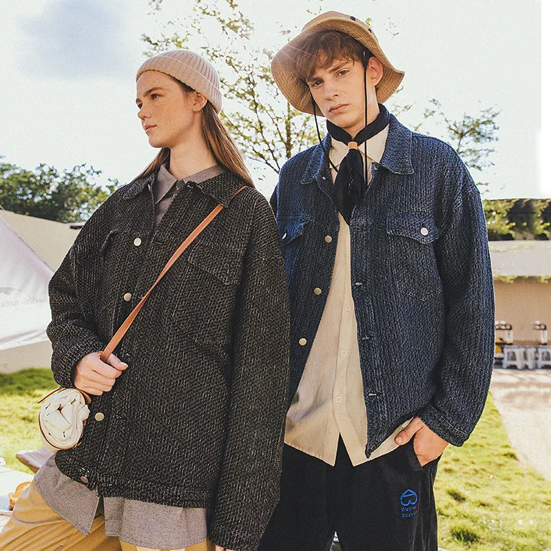 WAYNEXZAVIER Loose Fit Thickened Jacket Unisex-5