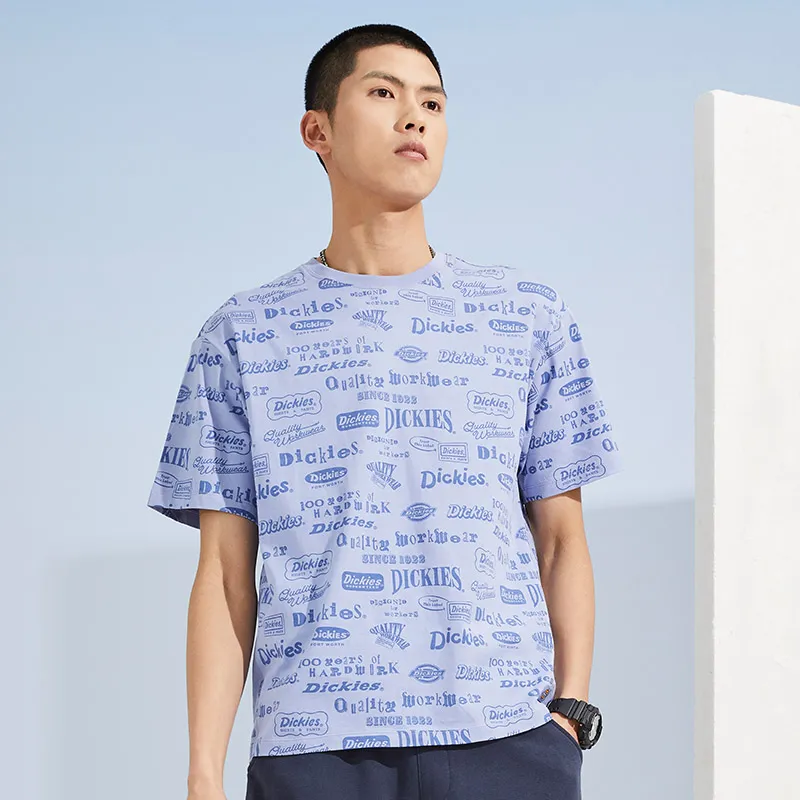Dickies SS22 T Shirt Unisex Gray Blue-4