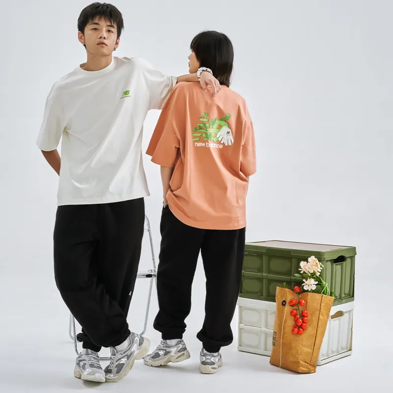 New Balance T Shirt Unisex Orange Red-6