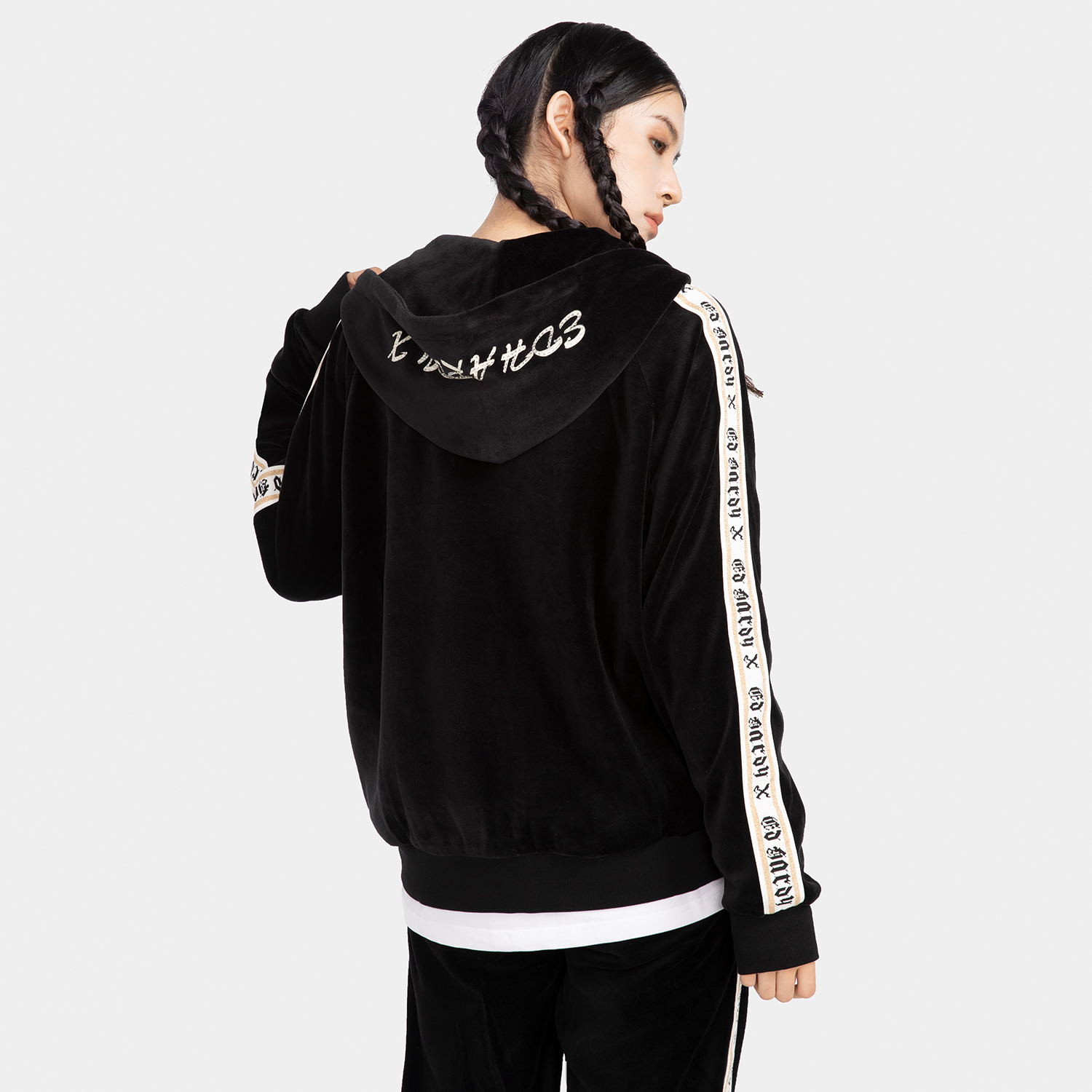 ED HARDY X x Ed Hardy Sweatshirt Unisex Black - POIZON