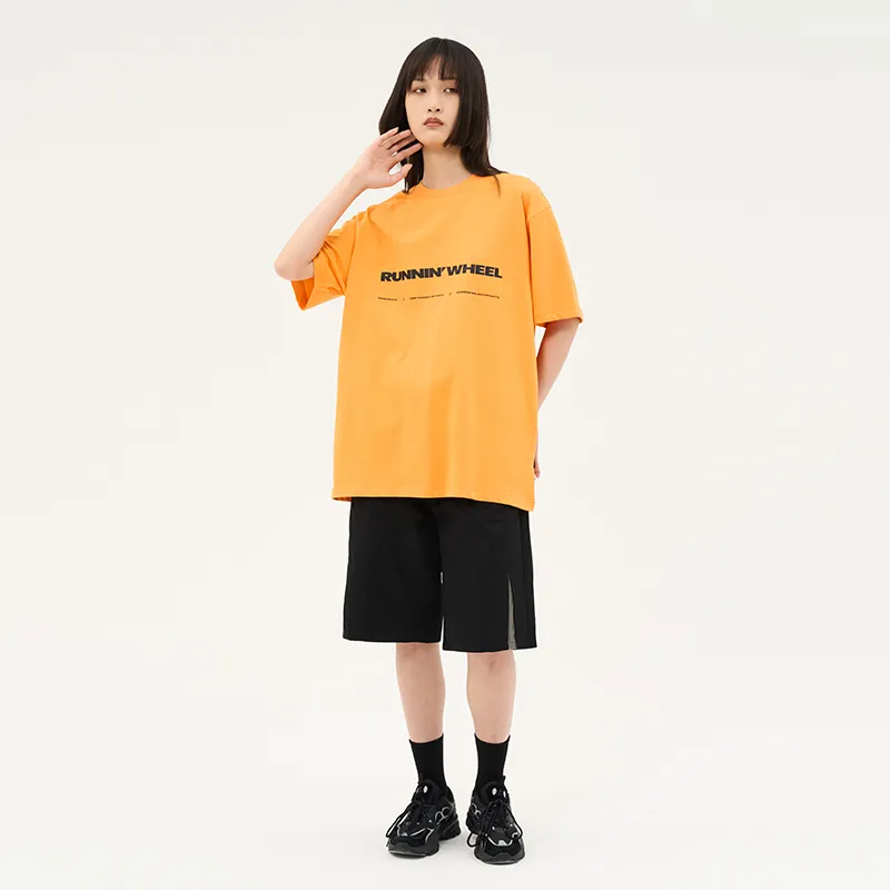 RUNNINWHEEL Loose Fit Shorts Unisex Black-6