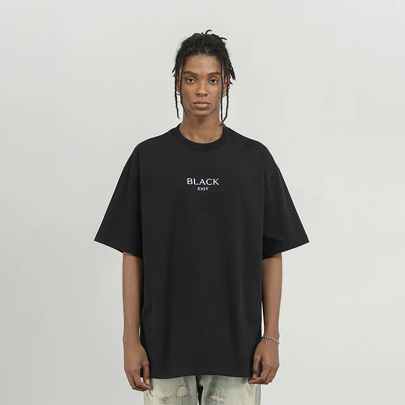 BLACK OF EXIT T Shirts Men-2