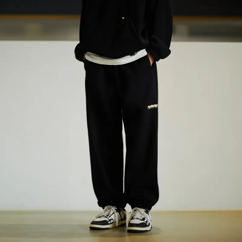 PSO Brand Casual Pants Men's Black-5