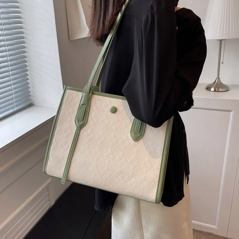 JANE KLAIN Pu Shoulder Bag Women's Pink/Green/Khaki-2