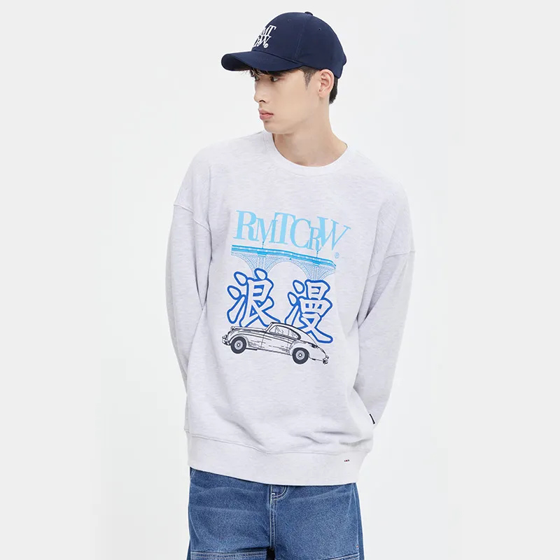 RMTCRW ROMANTIC CROWN Crew Neck Loose Fit Sweatshirt Unisex-3