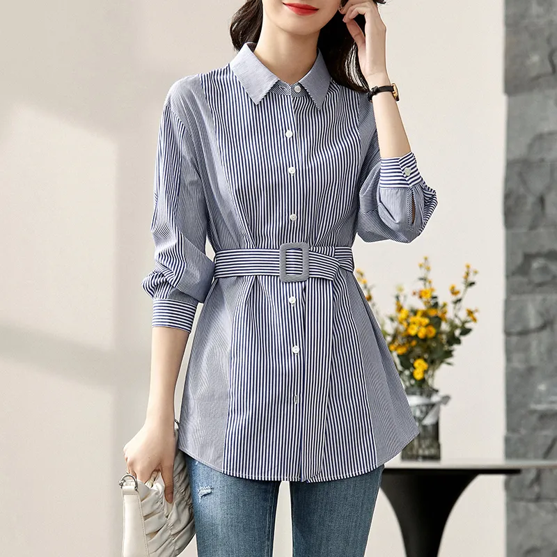 SENTUBILA Shirts Women's Sky Blue-3
