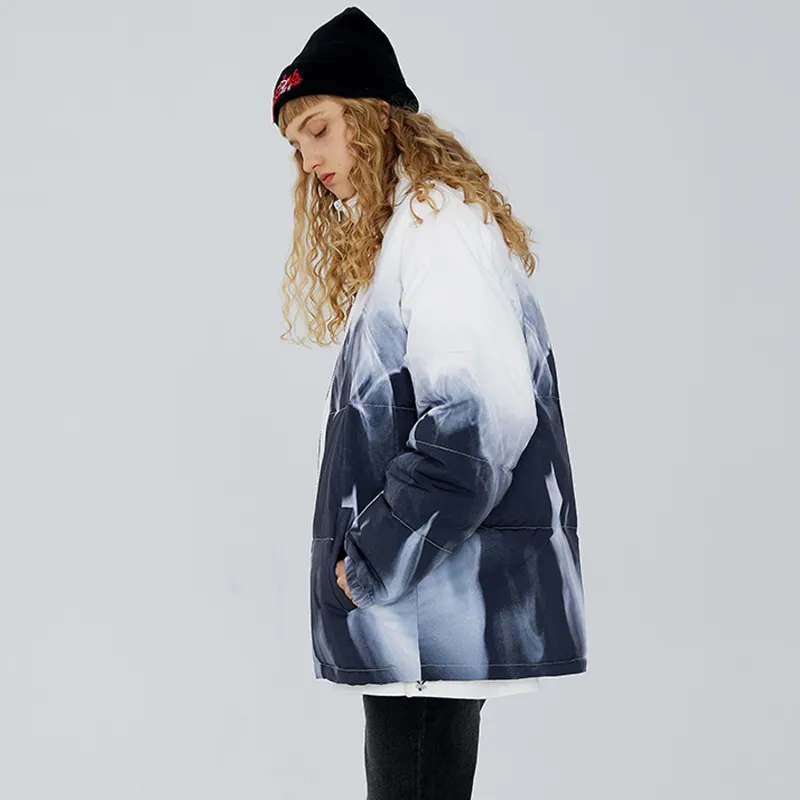 ICONS Lab Puffer Jackets Unisex Gradient White-4