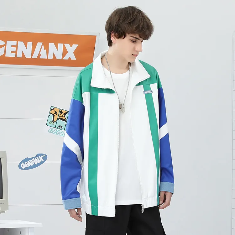 GENANX Loose Fit Jacket Unisex White-4