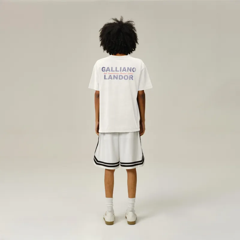 GALLIANO LANDOR T Shirt Unisex White-2
