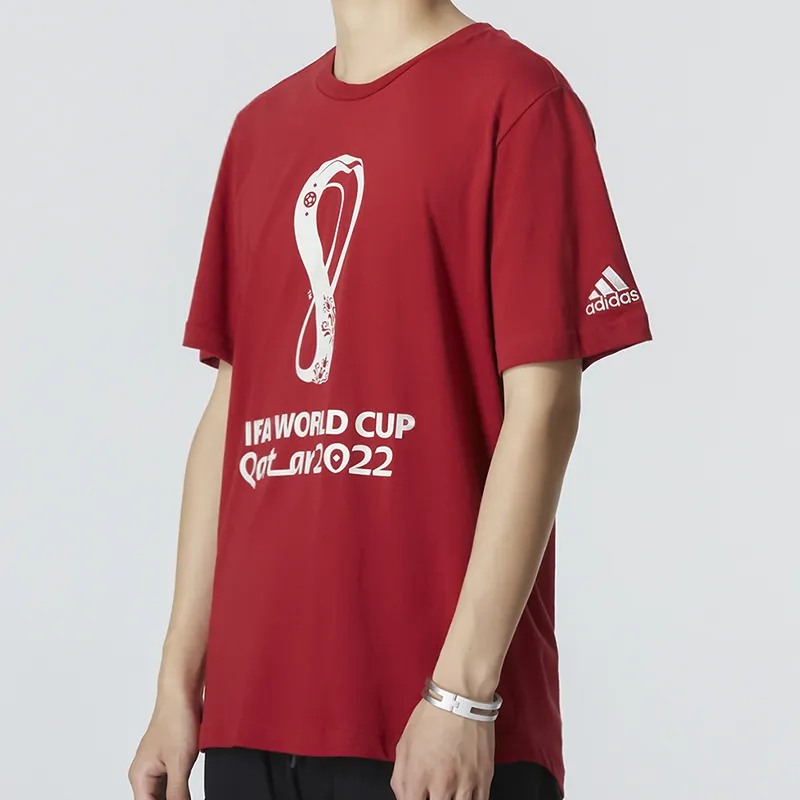 Adidas T Shirts Men Burgundy-4