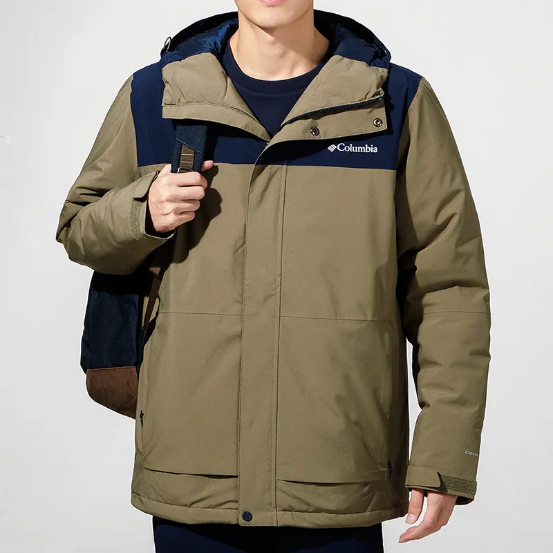 Columbia Puffer Jackets Men Army Green-3