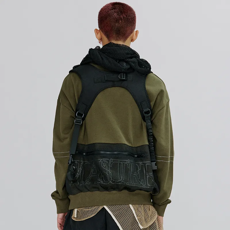 FLOAT Crew Neck Loose Fit Sweatshirt Unisex Army Green-5