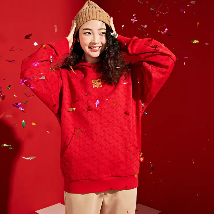 Kappa CNY Sweatshirts Unisex New Year Red All Over Print 5814P-2