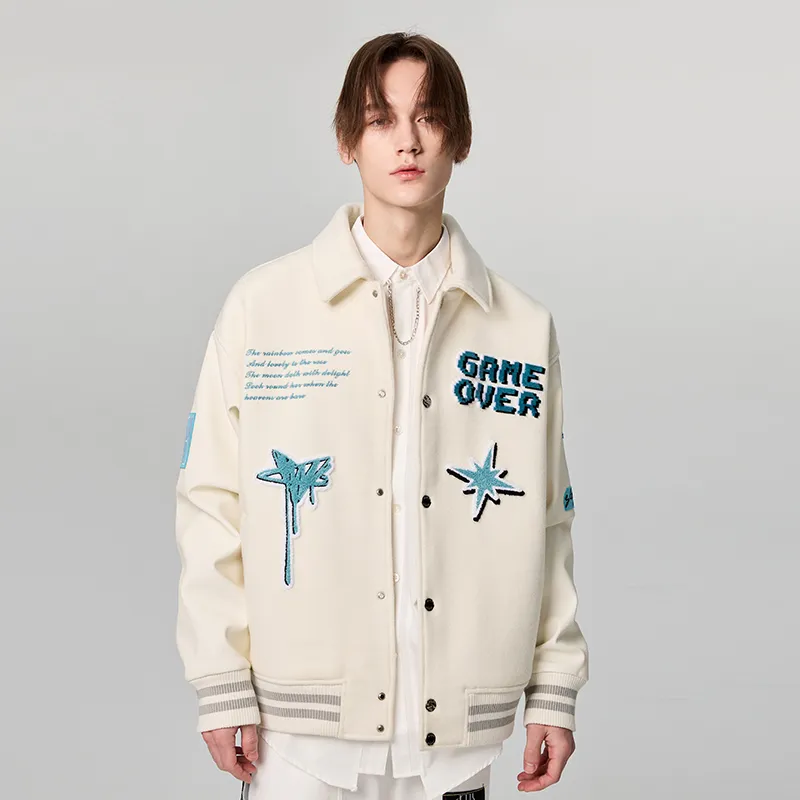YLDP Baseball Jerseys Unisex White-3