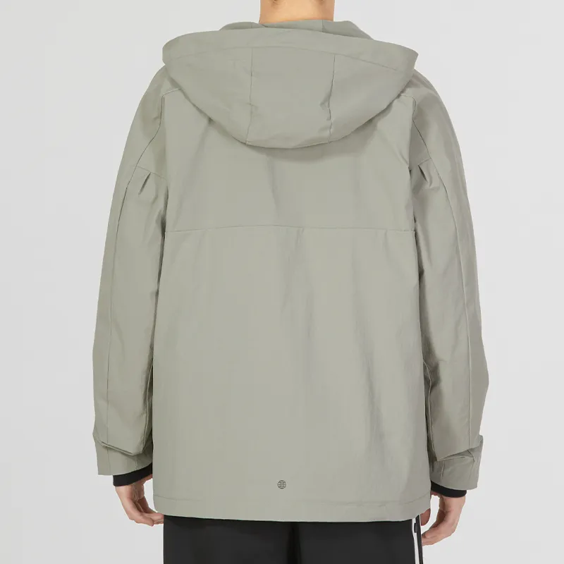 Adidas Jacket Men's Pebble Silver Gray-2