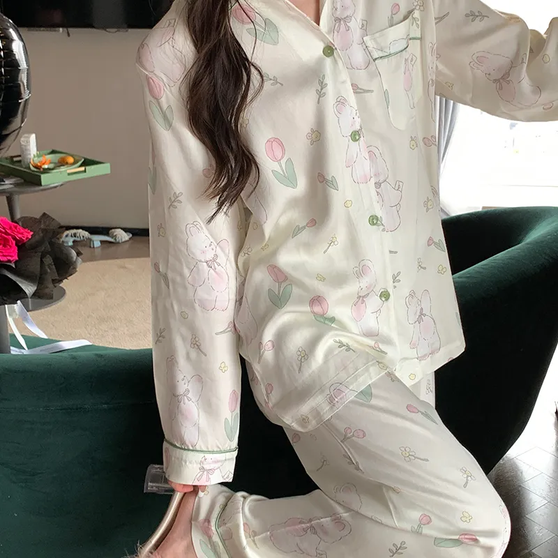 Flow Yarn Women's Pajama Sets-2