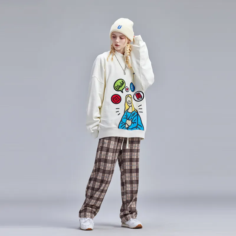 Guuka Sweatshirt Unisex Cream White-3