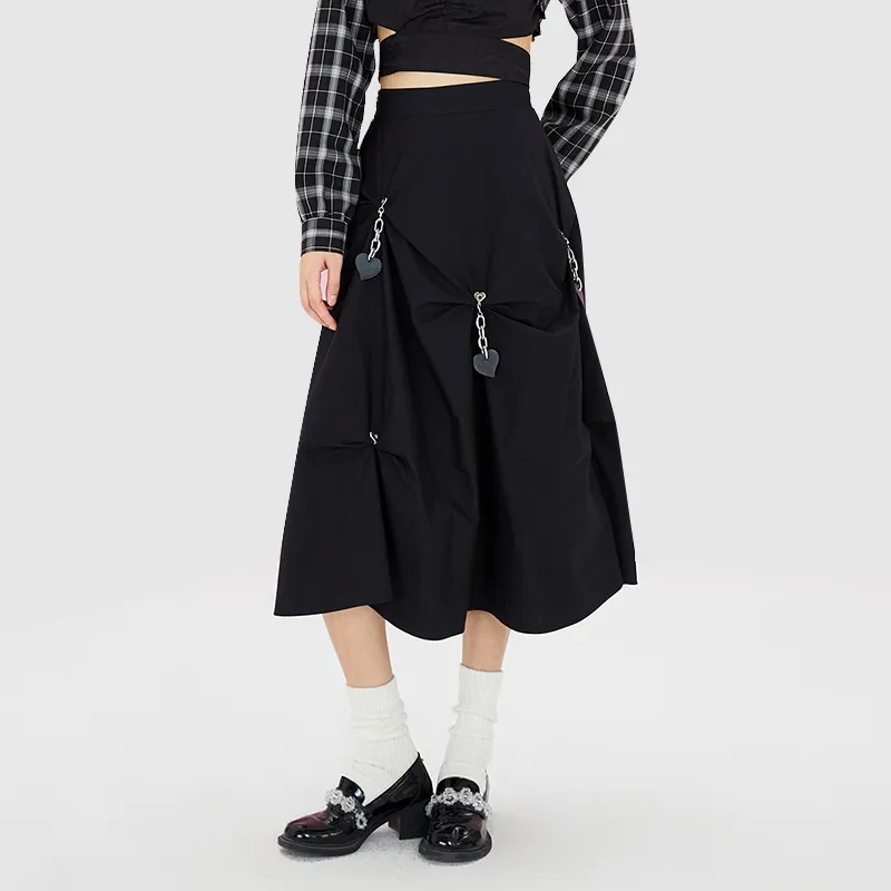 BIENKIMIIYE Casual Long Skirts Women's-2