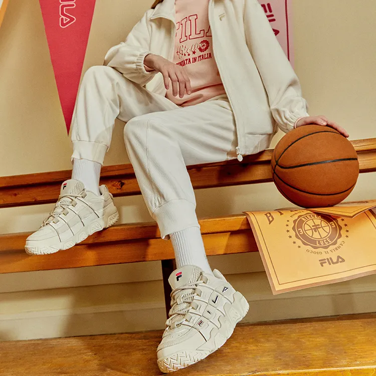 FILA FUSION Ade Barricade Sneakers 'Beige White' Women's-9
