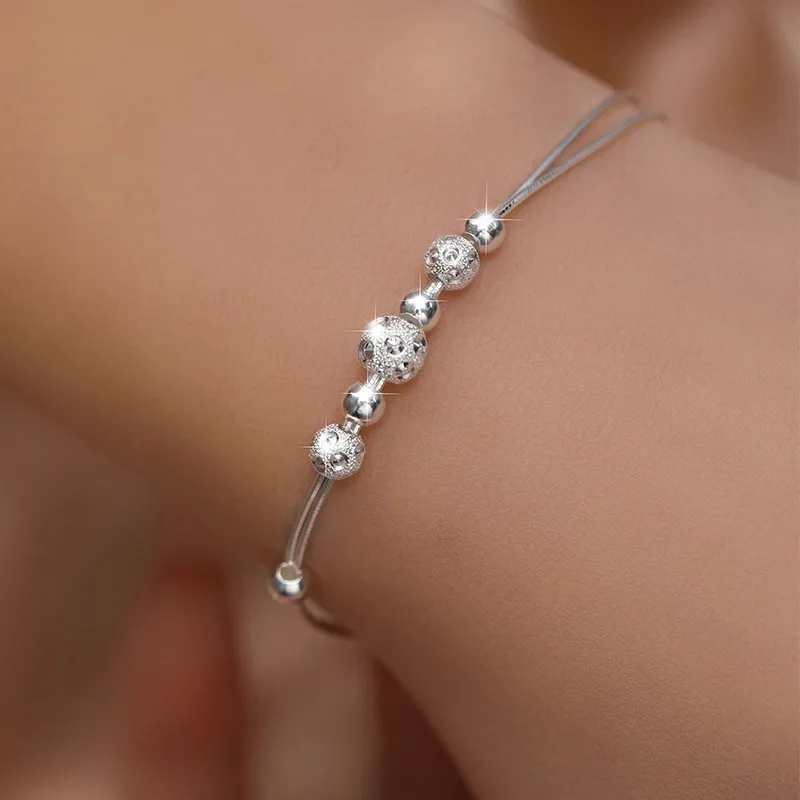 DAISY BEAUTY 999 Fine Silver Pure Silver Bracelets Women's-3