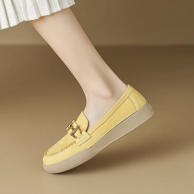 OCCAMAN Women's Casual Shoes Women's Beige/Yellow-10