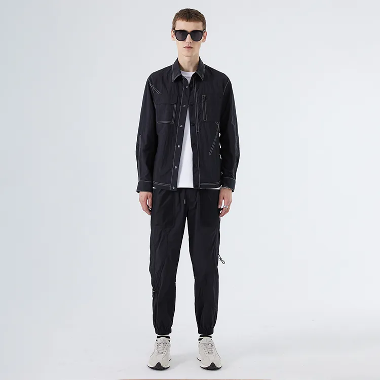 DAVID NAMAN Sports Pants Men Black-3