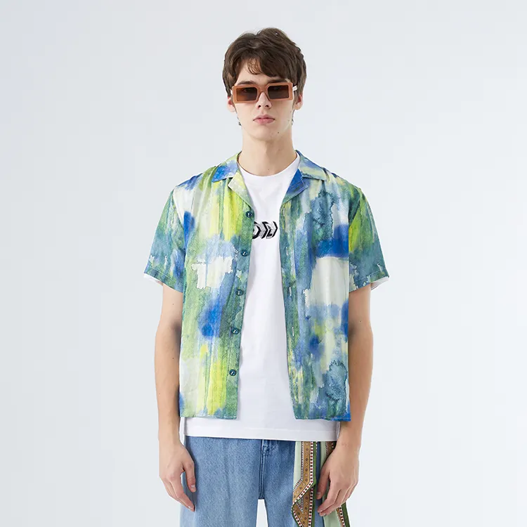 DAVID NAMAN Shirts Men Blue-3