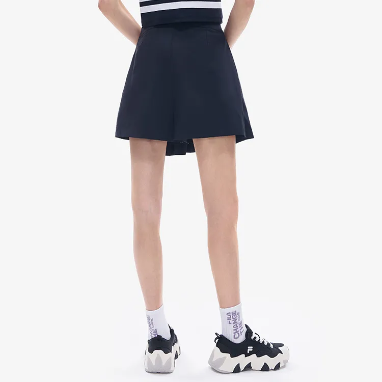 FILA FUSION Casual Short Skirts Women's Pitch Black-5