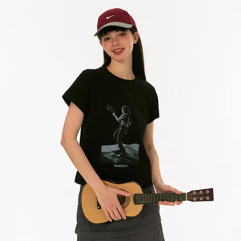 NewJnxs T Shirts Women's Black-5