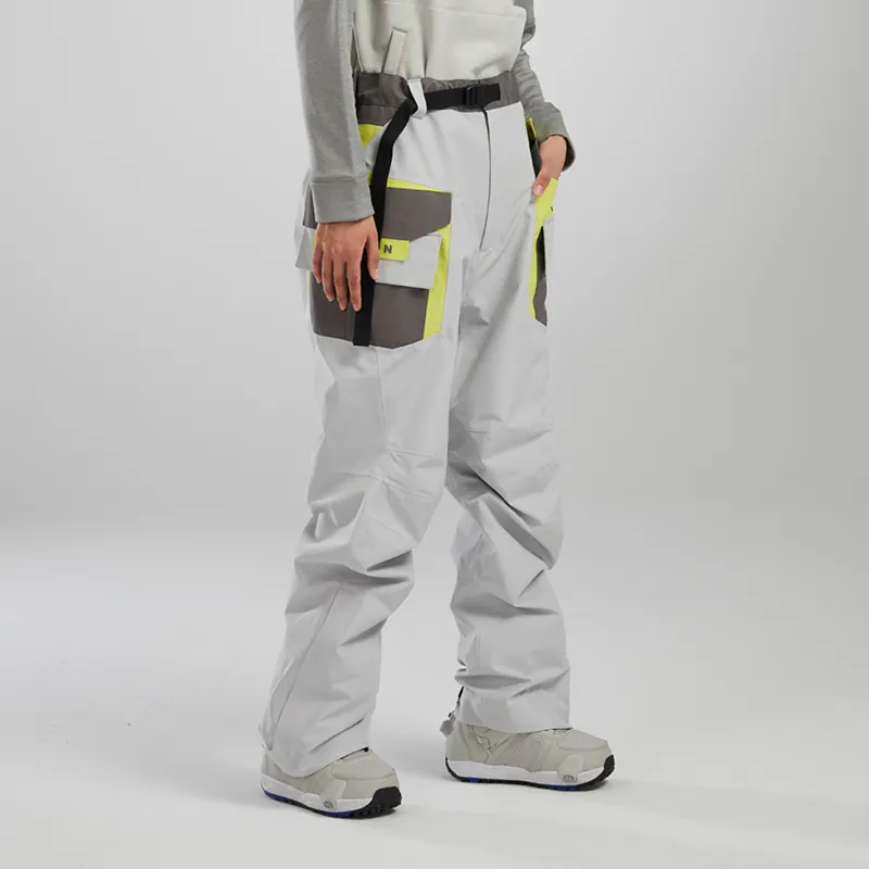 BURTON Aizawa Ski Pants Unisex Light Gray-3