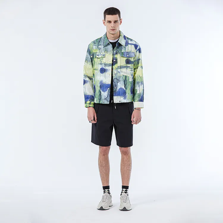 DAVID NAMAN Jackets Men Green-2