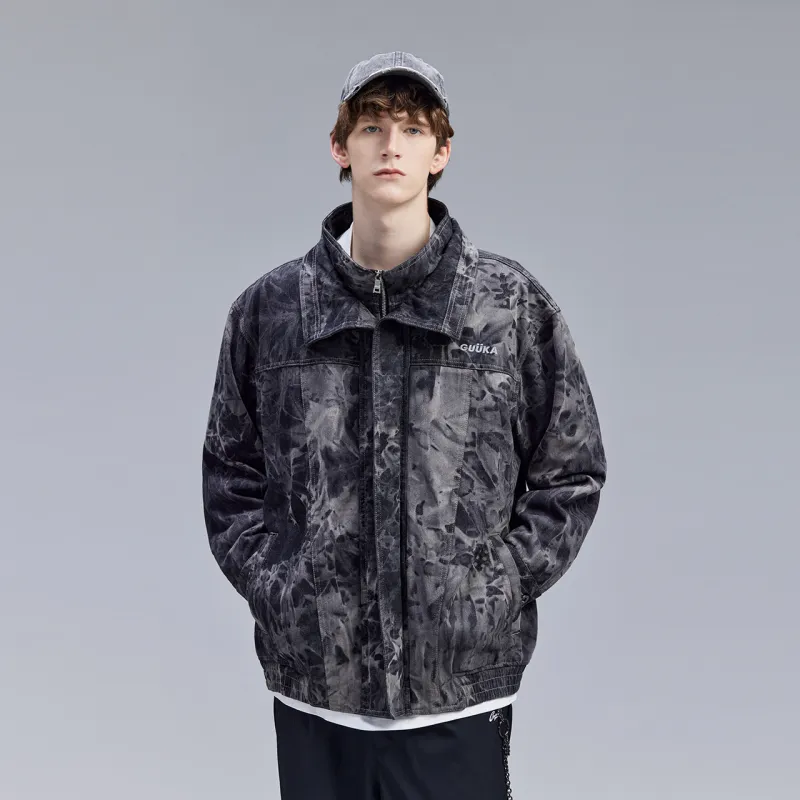 Guuka Denim Jacket Men's Black Gray Color-6