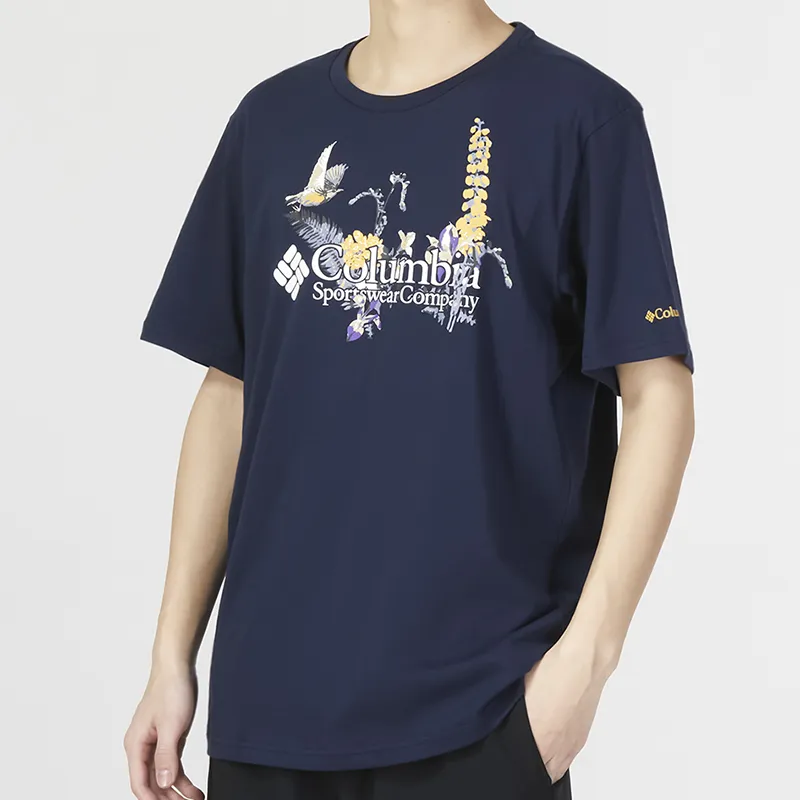 Columbia T Shirts Men Blue-4