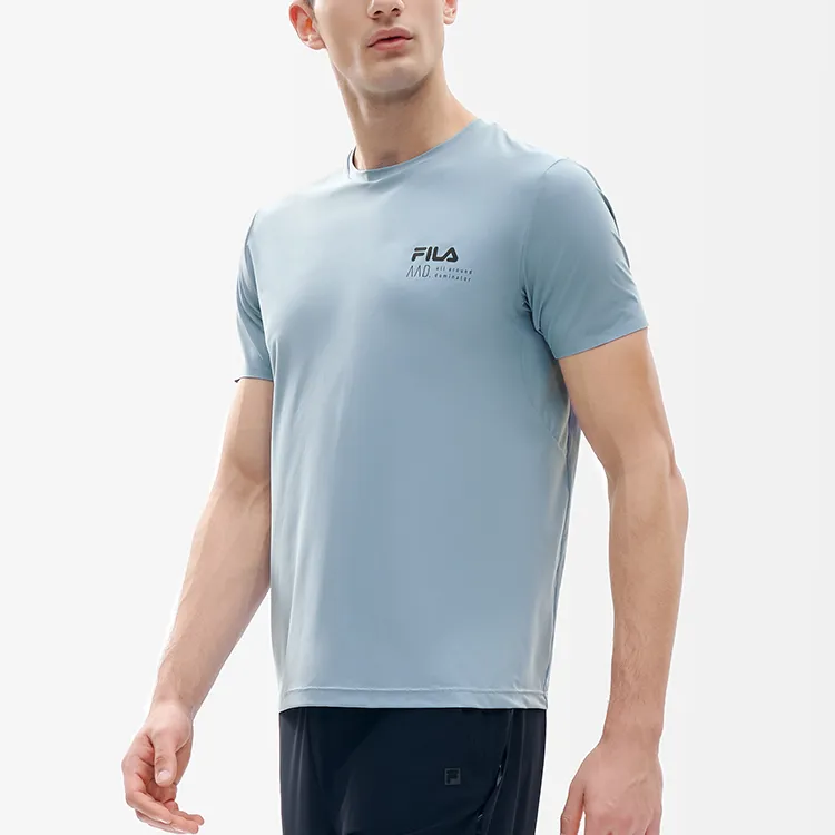 FILA Athletics T-Shirt Men's Ash Gray Blue-5