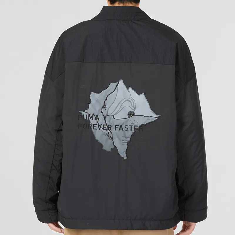 PUMA CNY Puffer Jacket Men's Black Gray-3