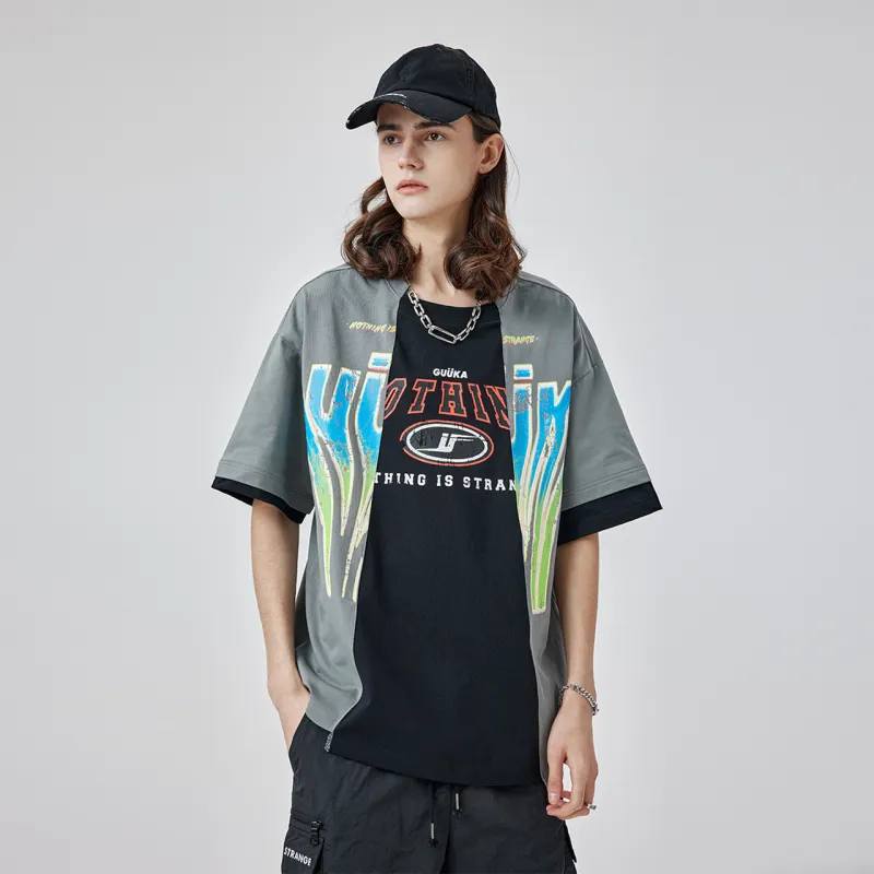 Guuka T Shirts Men Medium Gray-4