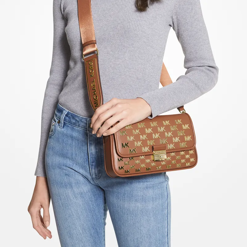 MICHAEL KORS Bradshaw Artificial Leather Handbag Crossbody Bag Women's Leather Brown-3
