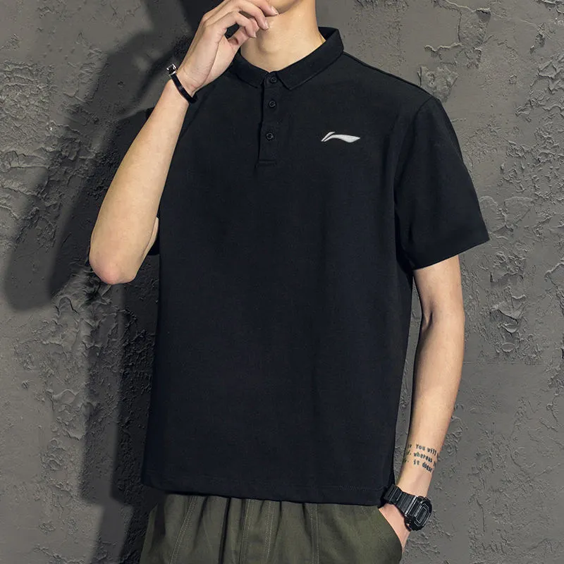 LINING Polo Shirts Men Black-2