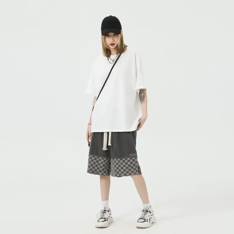 FAIRWHALE Denim Shorts Unisex-16