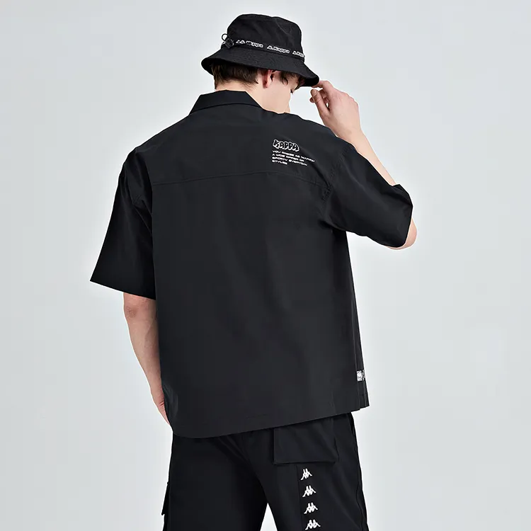 Kappa Shirt, Summer Men's Black-3