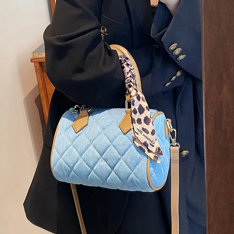 JANE KLAIN Denim Handbags Shoulder Bag Crossbody Bag Regular Women's Blue-1