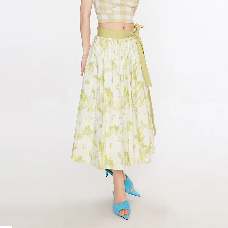 Cubic Out Of The Peach Series Casual Long Skirts Women's-3