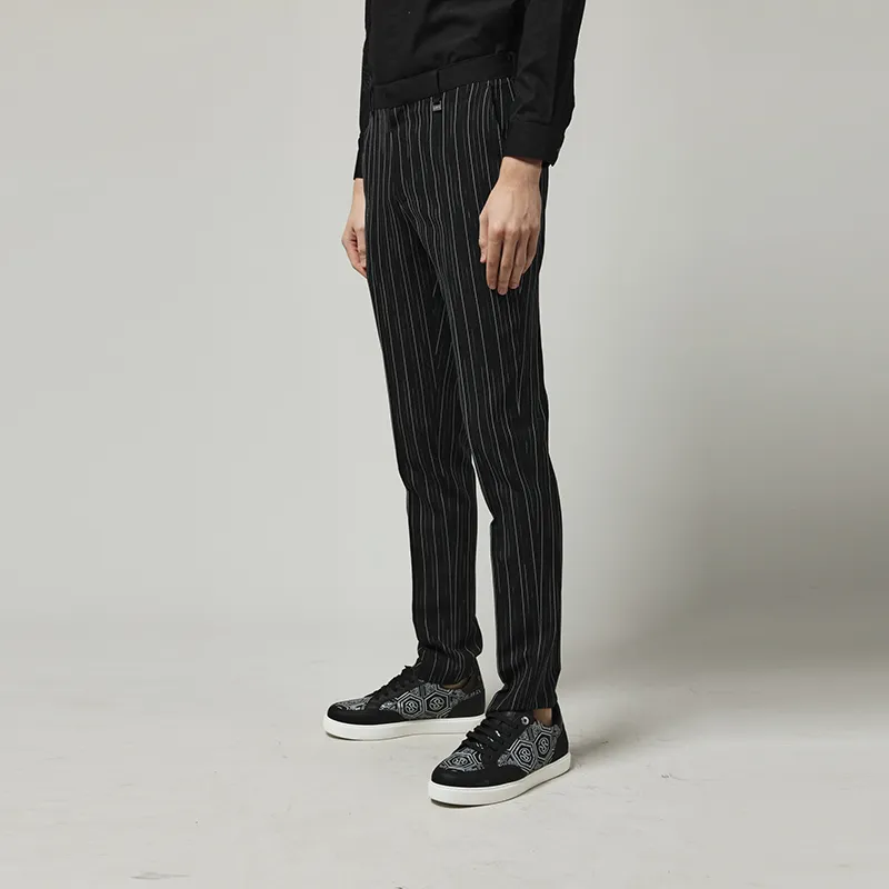 RARE Casual Pants Men Black-5