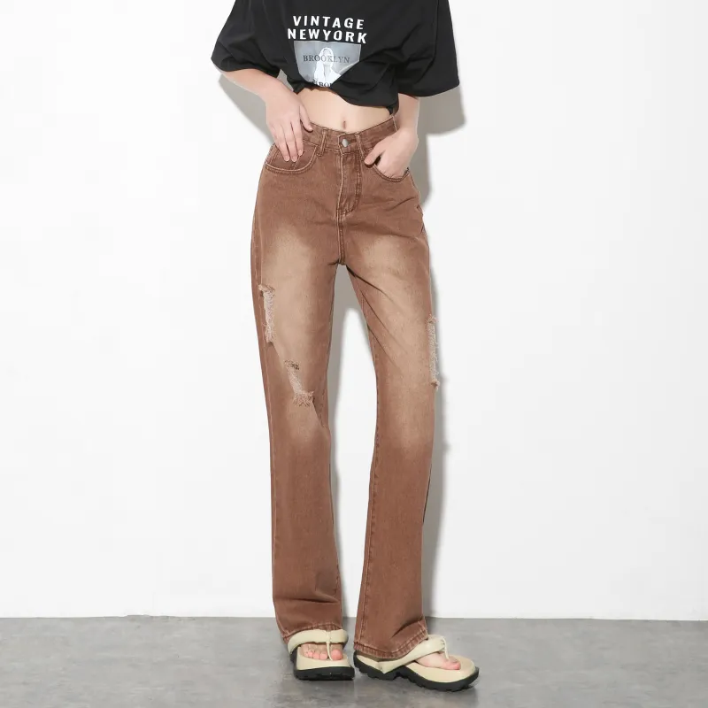 EIDOLON GRAIN Jeans Women's Brown-3